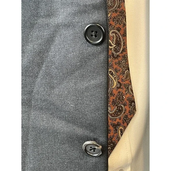 Hickey Freeman 42R USA Made Loro Piana Tasmanian‎ Super 130's Gray 2Btn Blazer